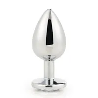 Silver Plug korek analny z cyrkonią  rozmiar L