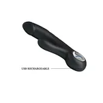 Selene Black Wibrator ze stymulatorem łechtaczki - 5