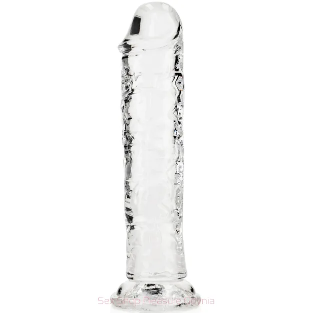 Przezroczyste dildo 18 cm