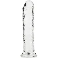 Przezroczyste dildo 18 cm