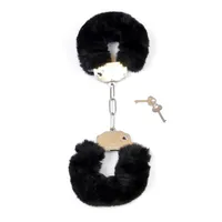 Furry Cuffs kajdanki metalowe  z futerkiem
