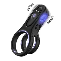 Macho Black wibrujący ring erekcyjny