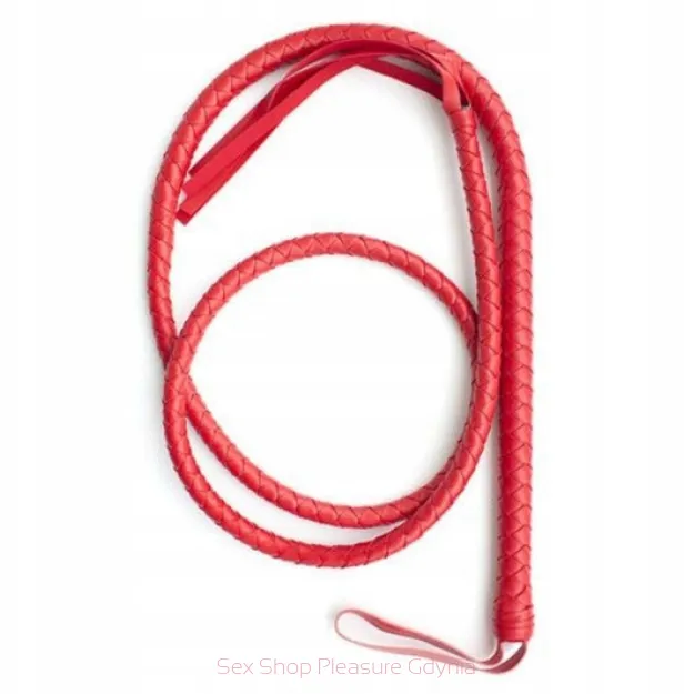 Long Whip długi pejcz ze skóry  ekologicznej