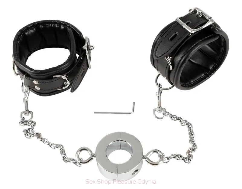 Hand Cuffs & Cock Ring kajdanki  i pierścień na penisa
