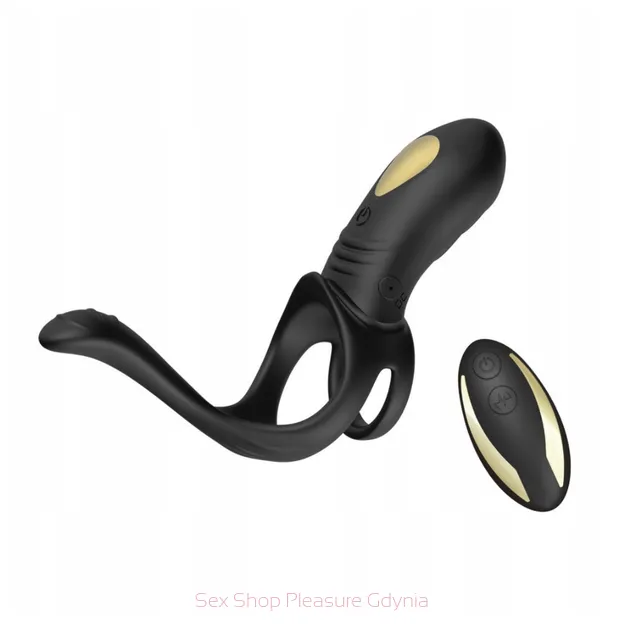 Penis Ring wibrujący ring erekcyjny ze  stymulatorem prostaty