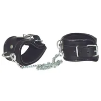 Zado leather czarne kajdanki na nogi