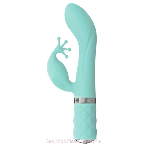 Kinky wibrator ze stymulacją łechtaczki